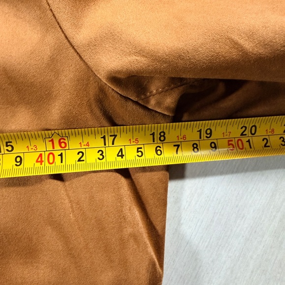 NWT Bagatelle Collection Crochet Trim Jacket Caramel Size XS - Picture 10 of 12